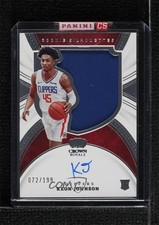 2021-22 Panini Crown Royale Rookie Silhouettes /199 Keon Johnson #113 Auto 14t3