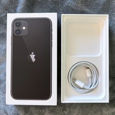 Apple iPhone 11 BOX ONLY for Black 64GB A2111 MHCP3LL/A with OEM Charging Cable