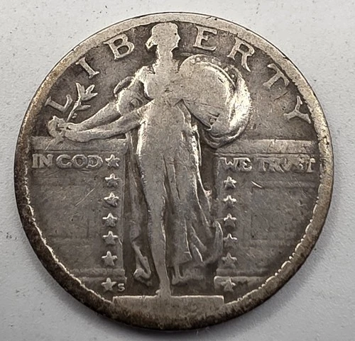 《SILVER》  1919-S  Standing Liberty Quarter *SILVER*