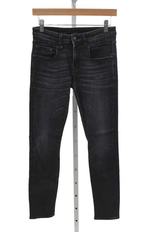 R13 Womens Skinny Jeans Black High Rise Cotton Blend 26 Inseam Size 25