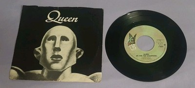 Queen 45 We Are The Champions / We Will Rock You Elektra E-45441 w pic sleeve