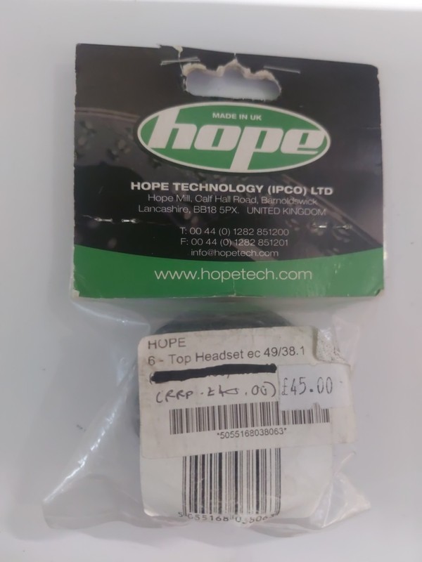 HOPE 6 TOP HEADSET 49/38 BLACK