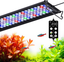 LED Aquarium Light, 24/7 Custom Timer, Power-Off Memory,7-Row LED 18-24In Full S