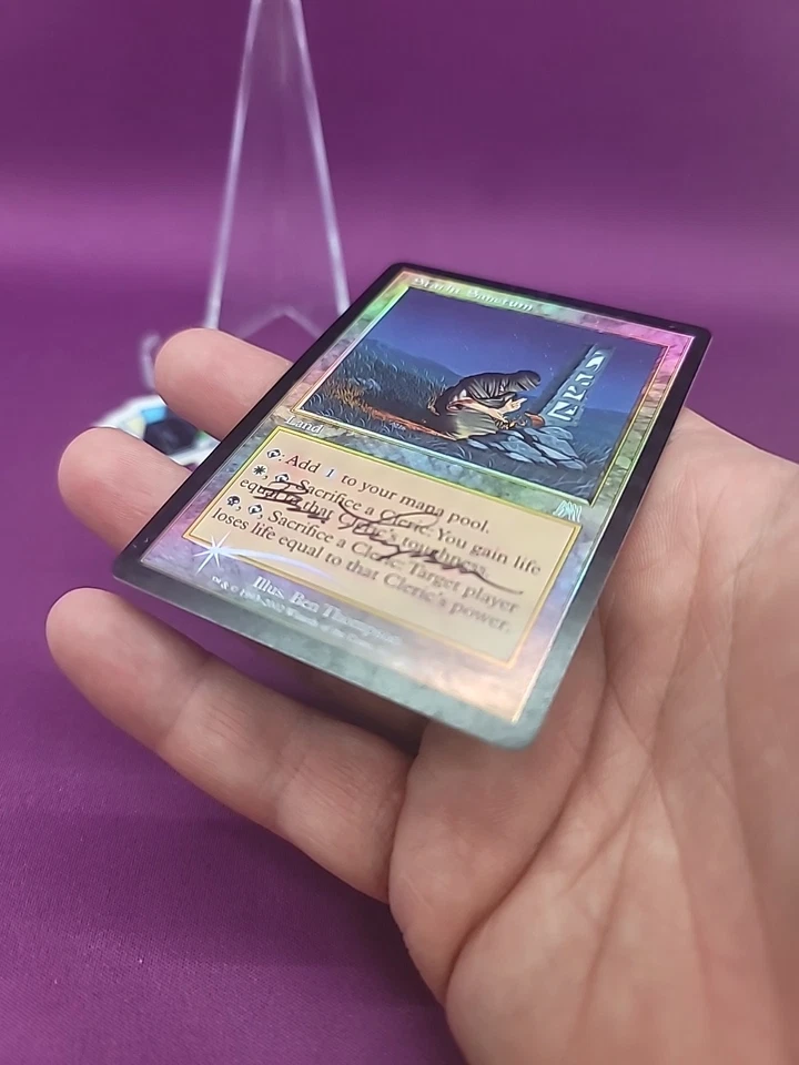 MTG Starlit Sanctum Foil Signed Ben Thompson Onslaught Cleric Magic *CCGHouse* - Image 4 of 4