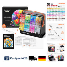 Shuttle Art Alkohol Marker Doppelseitig 120 Farben Set