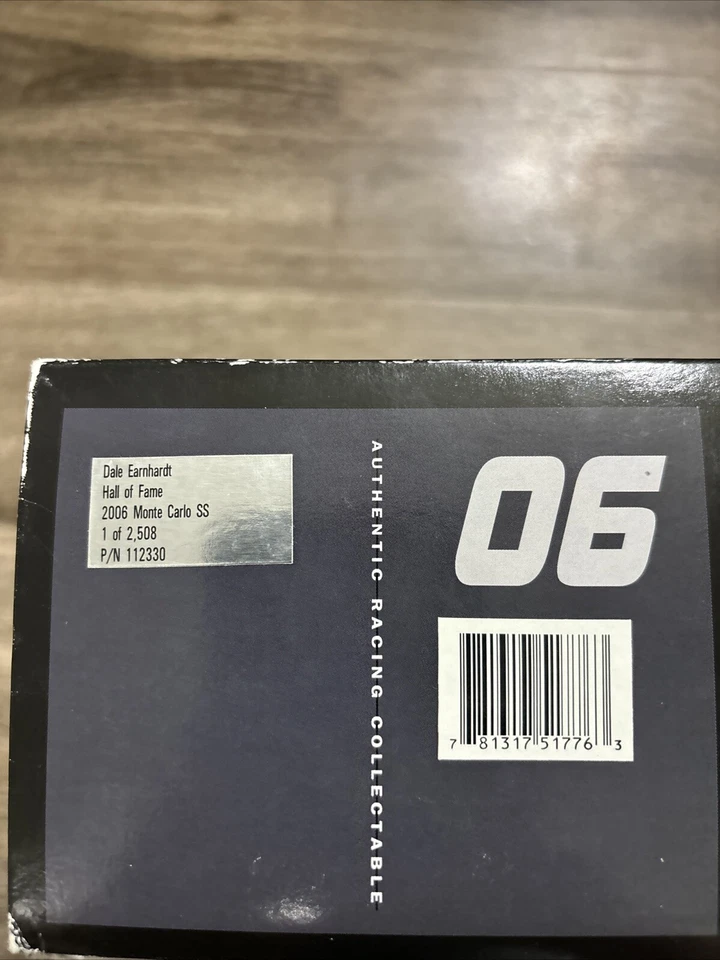 Vtg NIB 1:18 Dale Earnhardt Back on Track Hall of Fame 2006 Monte Carlo 1/2508 - Image 2 of 4