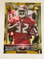 2015 Topps Football Gold Rookie #/2015 - Dominique Brown RC - Buccaneers