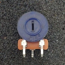 LOT OF 2 CTS X201R105B MILSPEC TRIMMER RESISTOR 1MOHM 20%