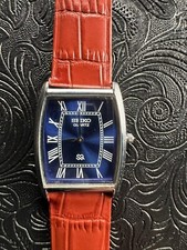 RARE BLUE Vintage Seiko Slim Quartz Men s Wrist Watch