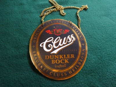 Cluss Dunkler Bock Zapfhahnschild 102 Heilbronn