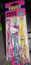 HELLO KITTY Child Soft 3 Pack Toothbrush Set Firefly New 2016