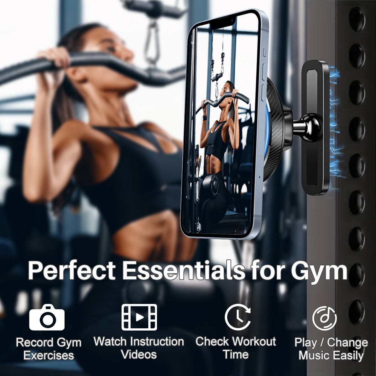 ESR HaloLock Anneau Support Magnétique Pour Téléphone, Support Téléphone Compatible Avec MagSafe