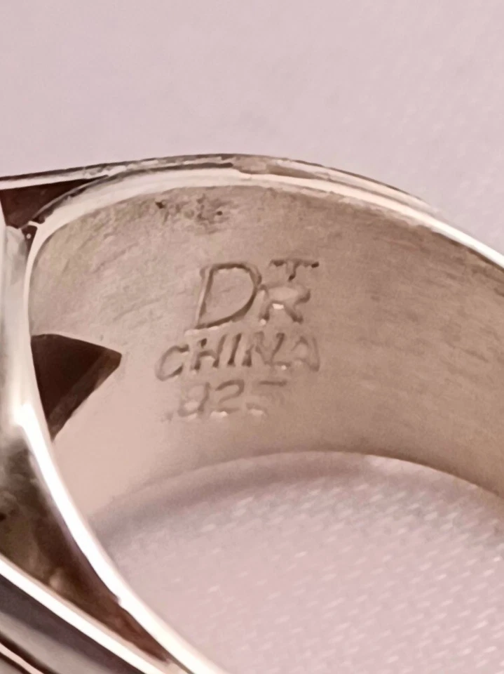 Anillo Jay King DTR Mine Fines púrpura esterlina Charoite Lg con lados forrados talla 6 Foto 3 de 3