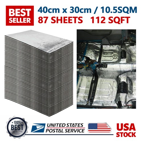EAST FOREST 276mil Aluminum Foil Heat Shield Mat Sound Deadener Mat Noise Amp Heat Insulation Moistureproof Waterproof For Car 820915
