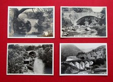 SENIOR SERVICE  4  PHOTO 1938 CIGARETTE CARDS  BRIDGES OF BRITAIN   19-20-21-22