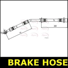 Brake Hose Front Right FOR TOYOTA YARIS II 1.33 08->11 CHOICE1/2 Petrol Apec
