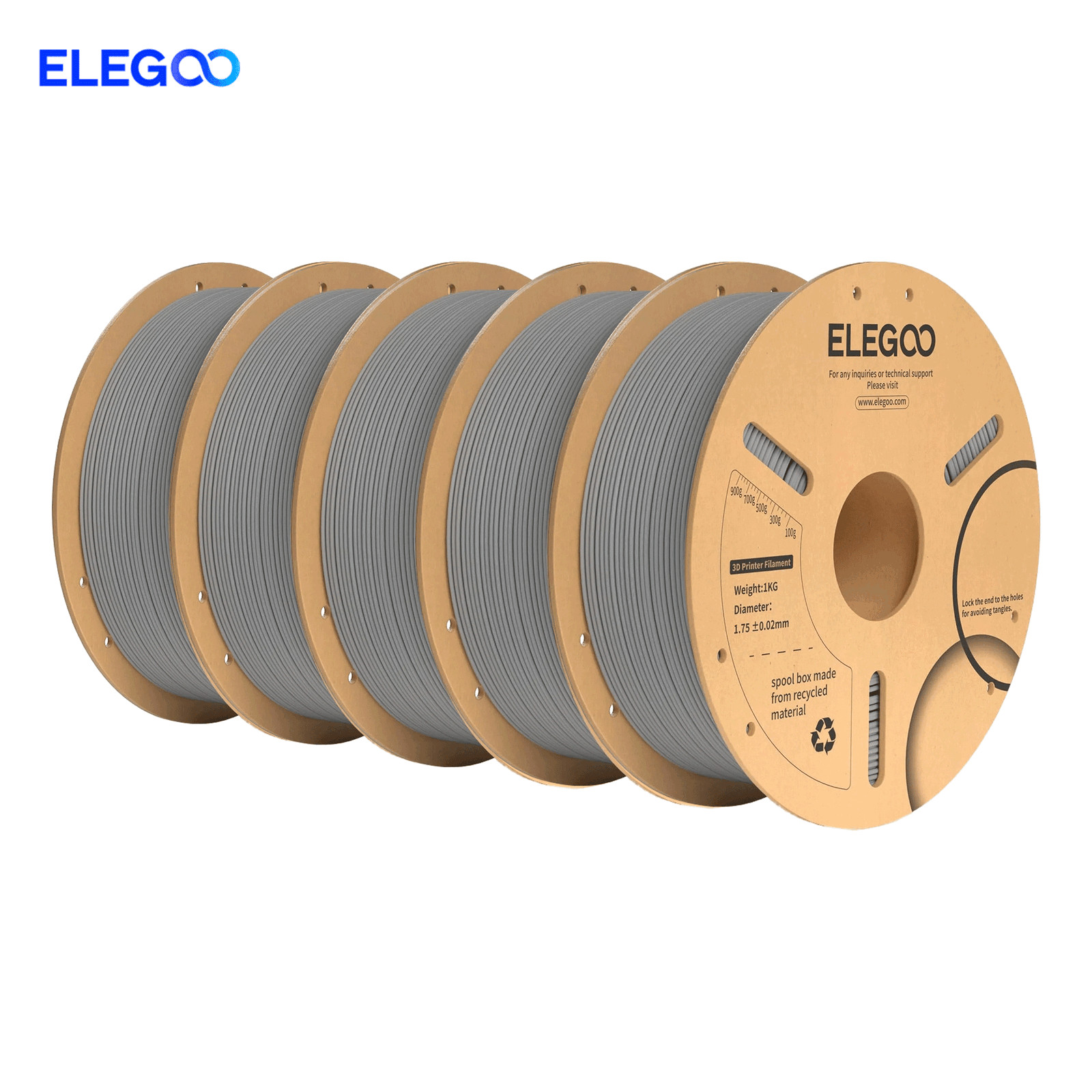 ELEGOO 1,75mm 5KG PLA PRO Matte PETG ASA RAPID TPU 3D Drucker Filament ABS Bünde