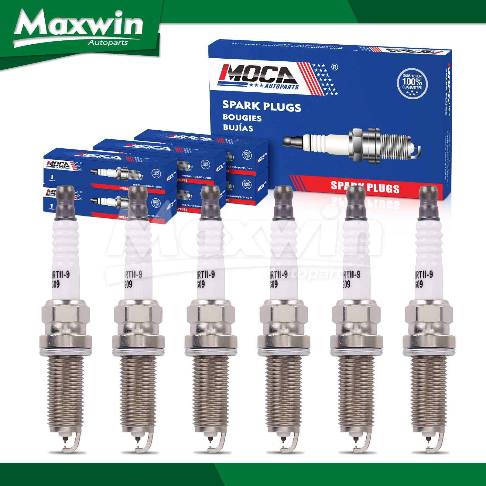 Spark Plugs Fit 2008-2018 BMW INFINITI Mercedes-Benz Nissan Subaru 