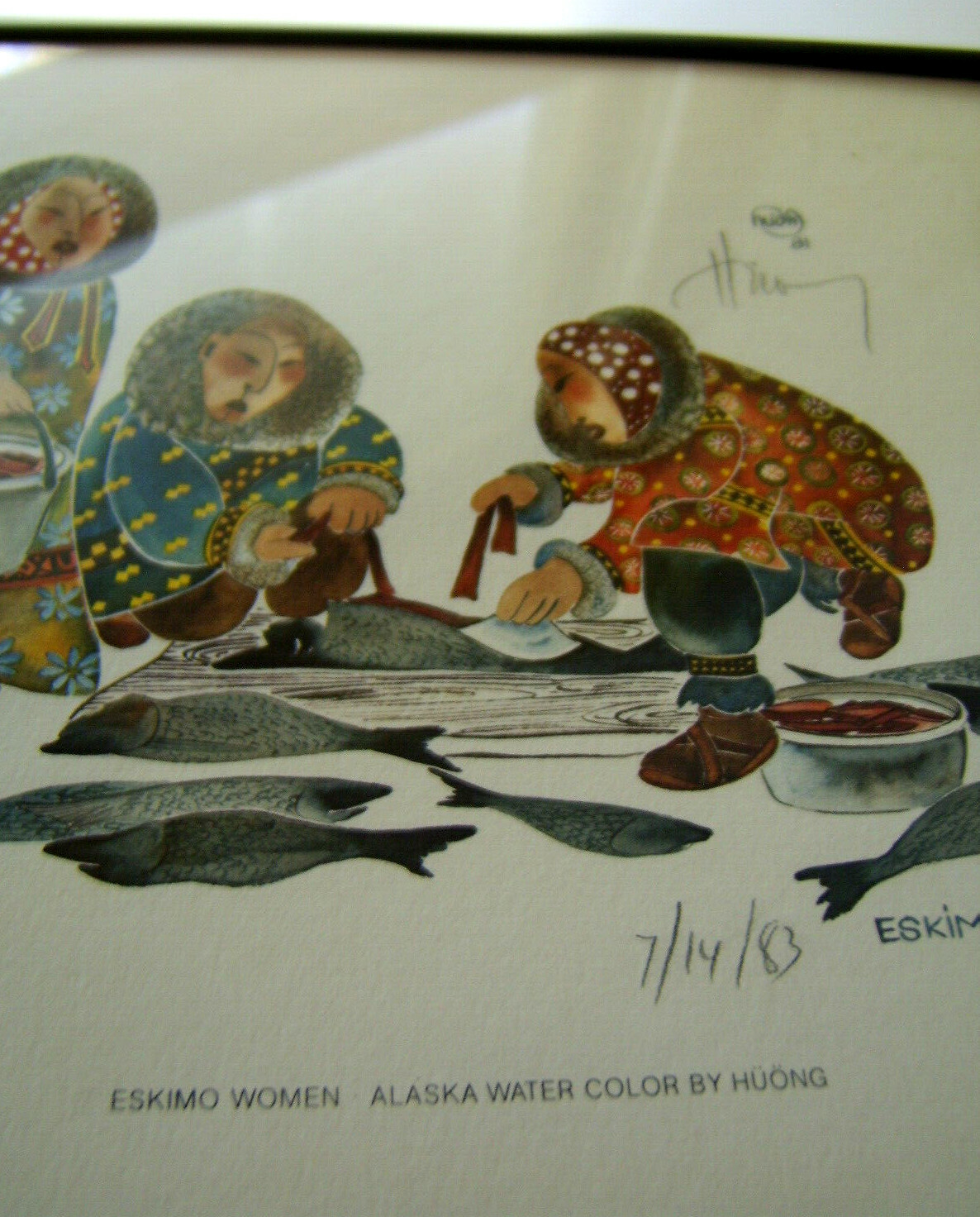 絵画　ANNA．Ｋ　魚 絵画ANNA．K魚