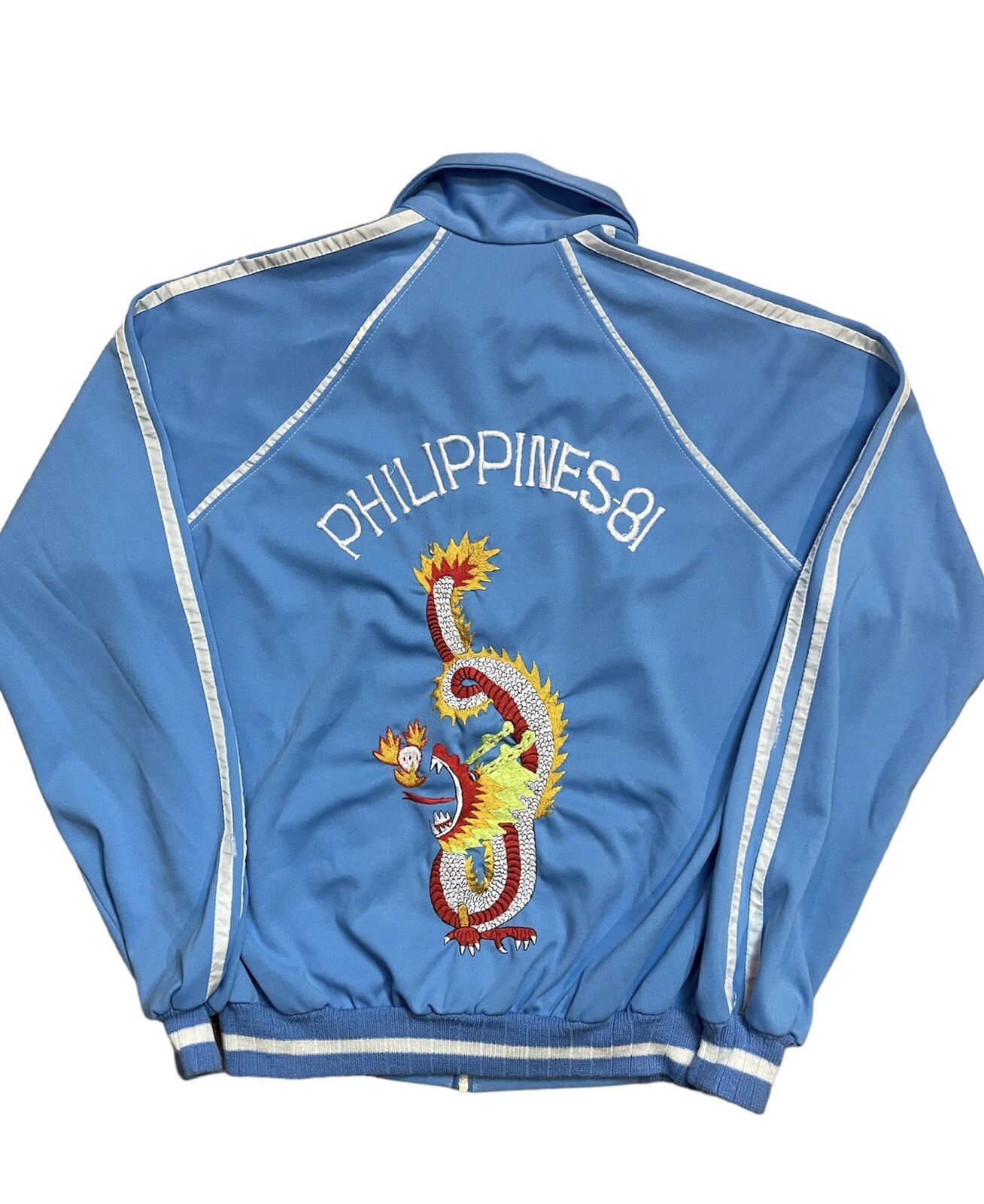 Vintage 1981 Philippines Souvenir Jacket Size Large Gem
