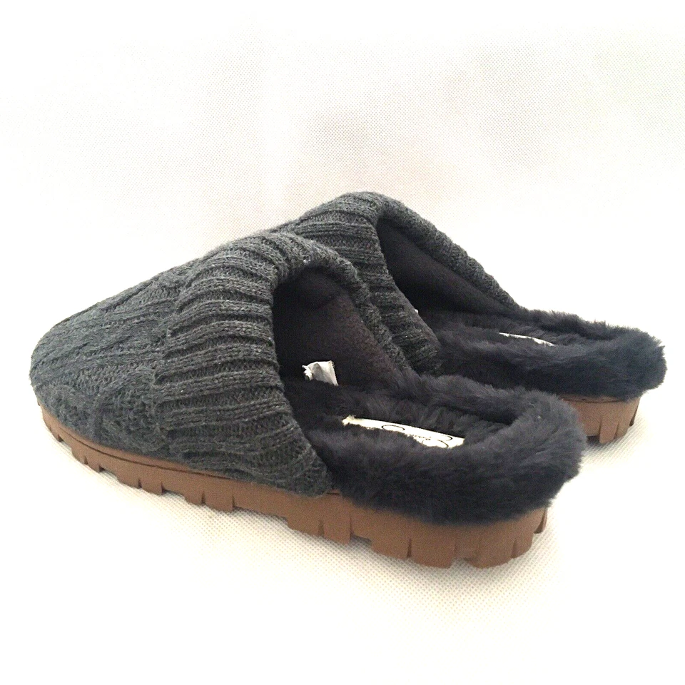 Jessica Simpson Slippers Womens Size 8-9 Gray Comfort Slip On Casual Shoes - Image 2 of 4