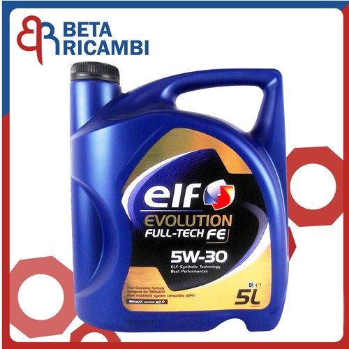 Olio motore Elf Evolution Full-Tech FE 5W30 5 Litri per motori Renault ...