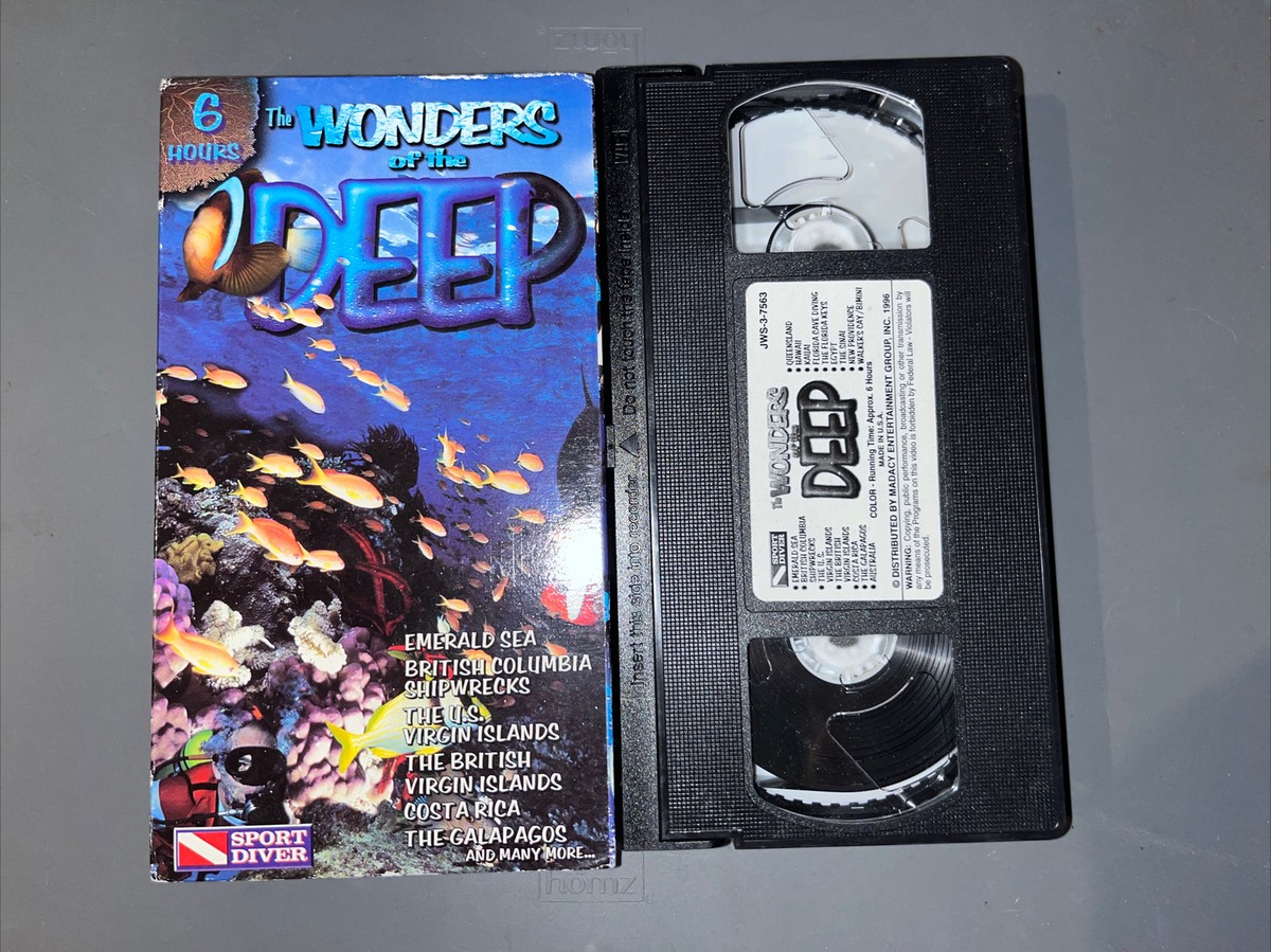 Wonders Of The Deep VHS 6 Hours 1996 - Sport Diver - World Wide