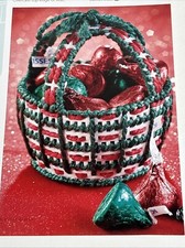 Sweet Treat Basket Christmas Plastic Canvas Pattern 2 Pages From Book