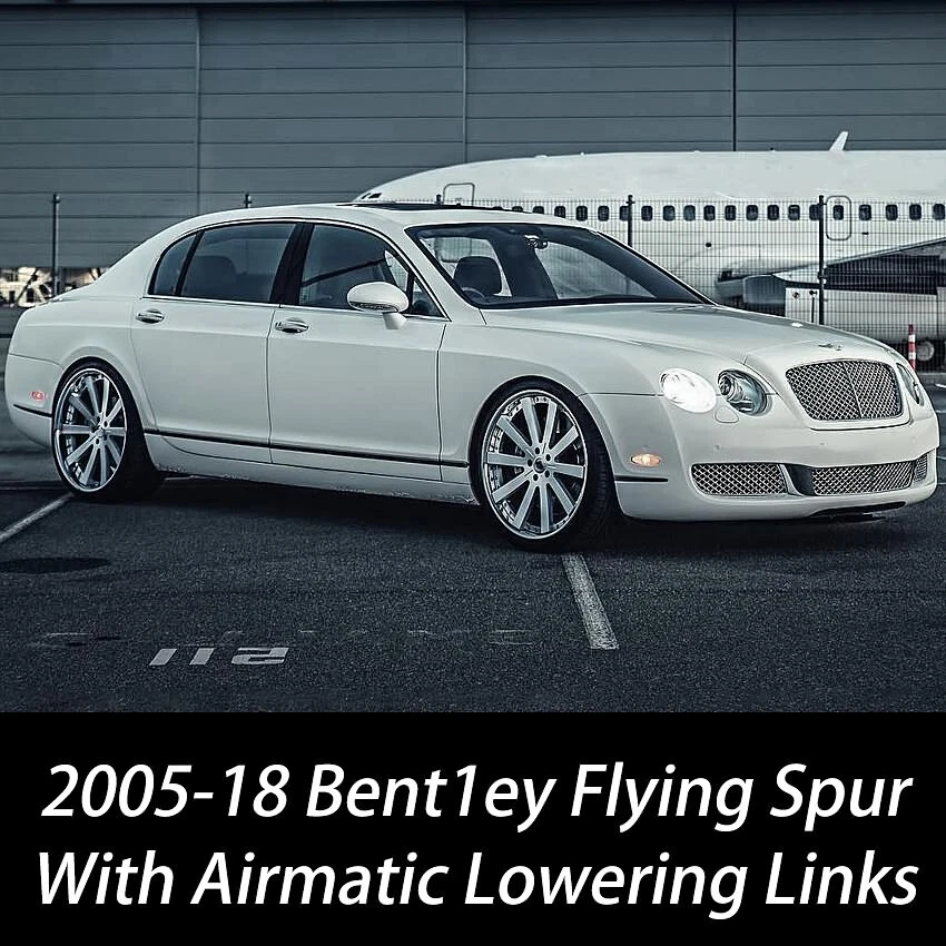 For 06-18 Bentley Flying Spur Adjustable Lowering Links Air Ride Suspension Kit - Image 2 of 4