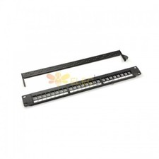 24 Port CAT6A RJ45 Through Coupler Patch Panel without keystone
