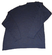 Mens XL Dockers Crew Neck Lightweight Acrylic Sweater in Blue Real Measurements