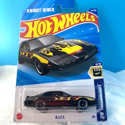 HOT WHEELS 2025 K.I.T.T. BLACK 83/250 HYX27 HW SCREEN TIME KNIGHT