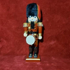 Vintage Nutcracker Drummer JC Penny Home Collection Black Hat 14"
