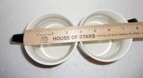 Set of 2 Threshold Porcelain Hubby & Wifey Mugs – Stackable - No Date - Picture 7 of 8