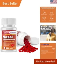 Bulk 300 Count Non-Drowsy Nasal Decongestant Tablets - Easy Breathing Solution