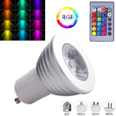 LED Strahler mit Fernbedienung Downlight Leuchten Glühbirnen GU5.3 GU10 220V COB - Bild 1 von 4