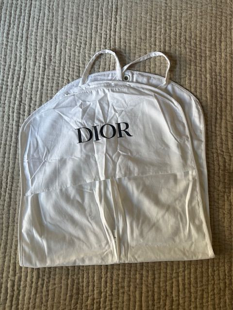 Housse de transport pour vêtement Dior blanche neuve longue - 2