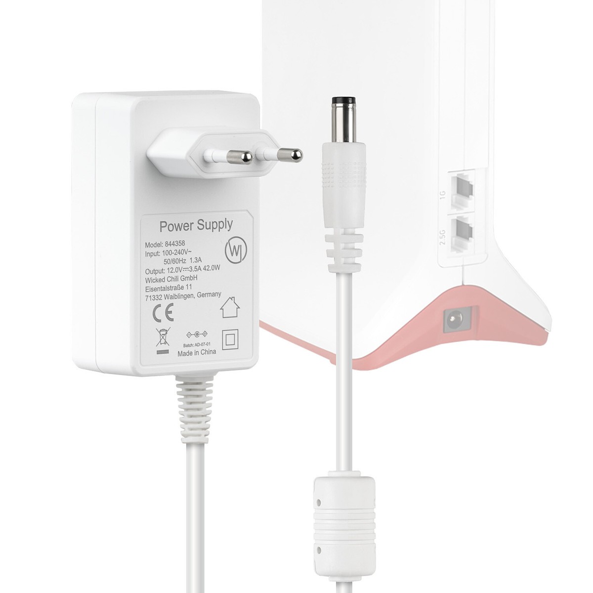 Extra Langes Netzteil (3m Kabel) 12V/3,5A Für AVM FRITZ!Box & Router – Ersatz Für Originale AVM Netzteile