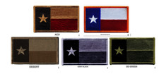 TEXAS FLAG PATCH HOOK BACKING VARIOUS COLORS