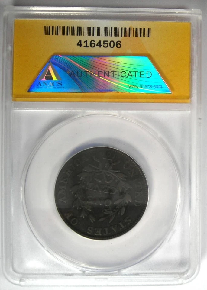 1803 Draped Bust Large Cent 1C - ANACS VF30 Details - Rare Early Date Penny - Image 3 of 4