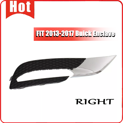 #ad #ad Fog Light Bezel Trim Passenger Side Right For 2013 2017 Buick Enclave GM1039152 $38.12