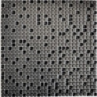 Mosaik Grau Braun Matt Glas Fliesenspiegel KüChe Bad 140-05G | 10 Mosaikplatten