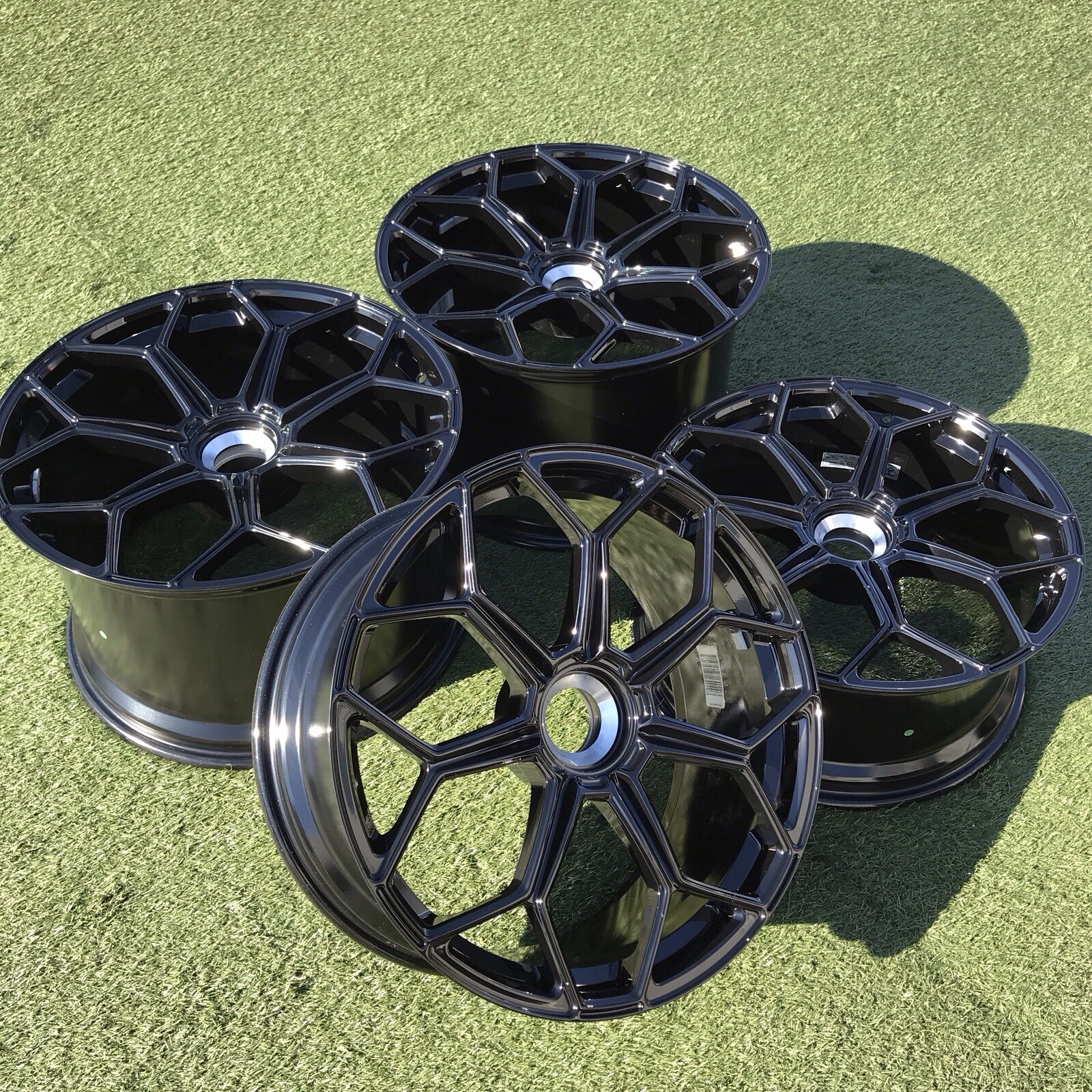 20 21 LAMBORGHINI RIMS GENUINE FACTORY OEM RIMS BLACK ORIGINAL SV SVJ 470601017