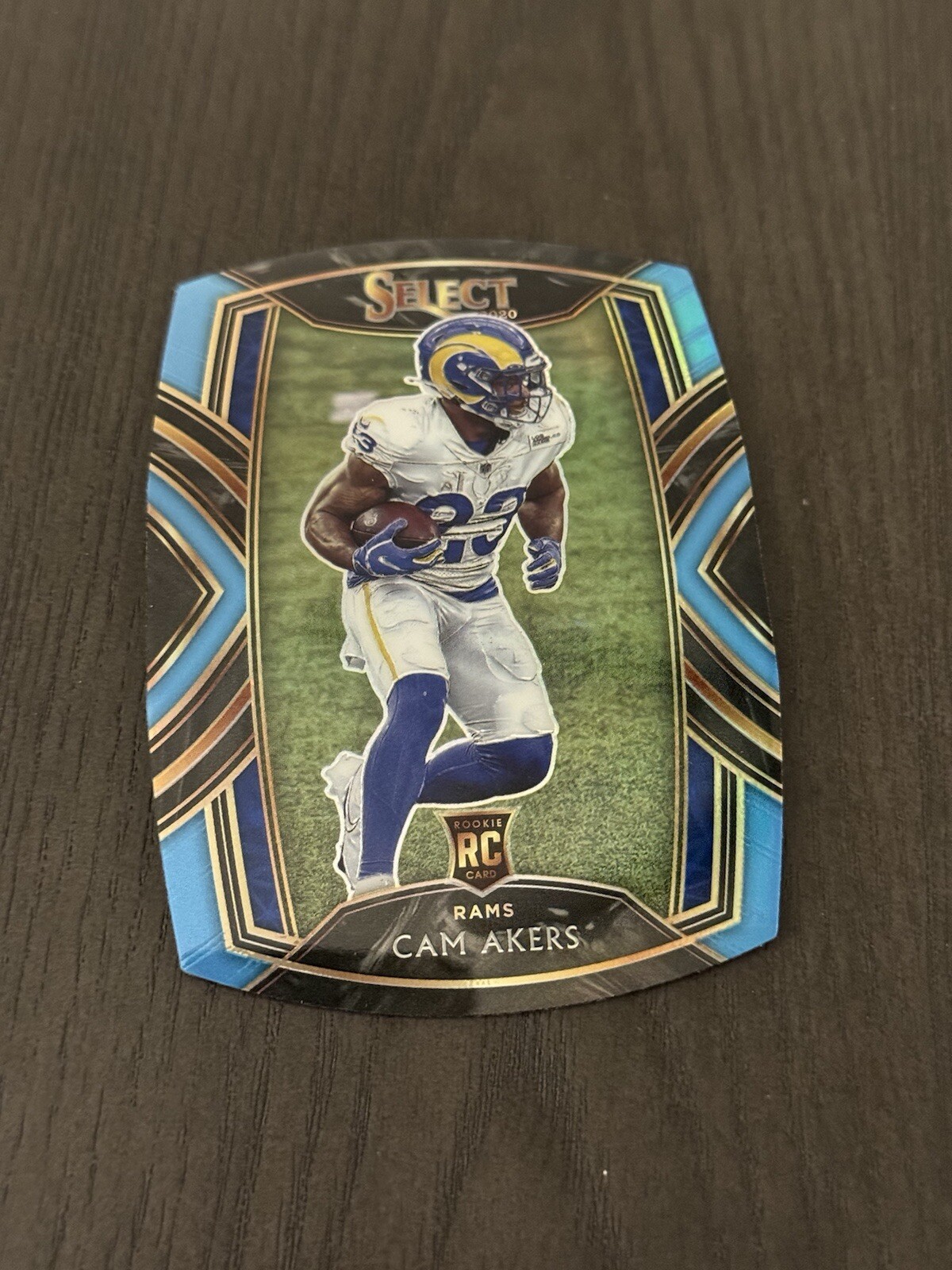 2020 Panini Select Club Level Light Blue Prizm Die-Cut #255 CAM AKERS Rookie RC