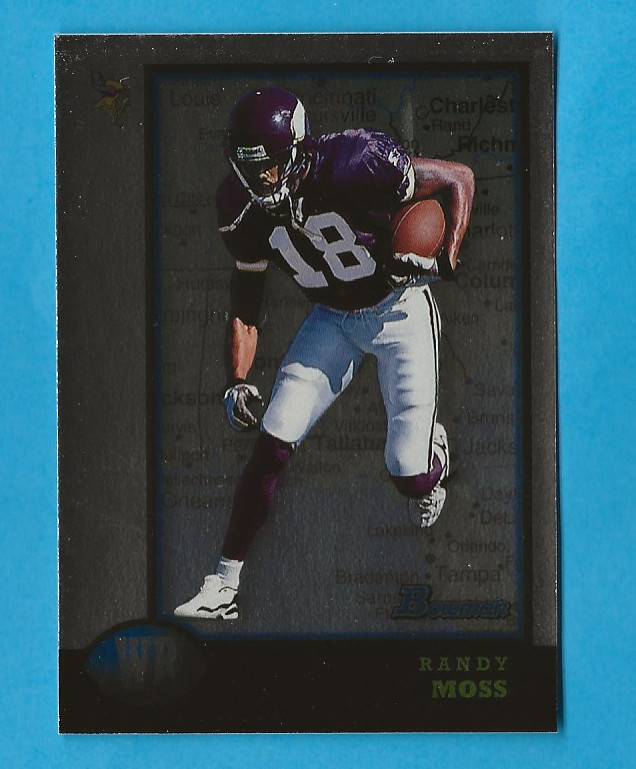 1998 Bowman Interstate #182 Randy Moss RC Minnesota Vikings