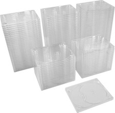  120 Double Blu-Ray Trays 2 Disc Clear Digipak Glue-in Media Storage BR2R90CL