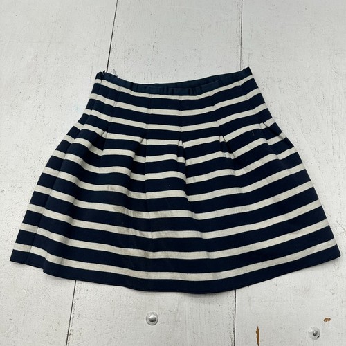 Gap Navy White Striped Print High Waisted Mini Short Skirt Girl's Size S Defect - Picture 8 of 8