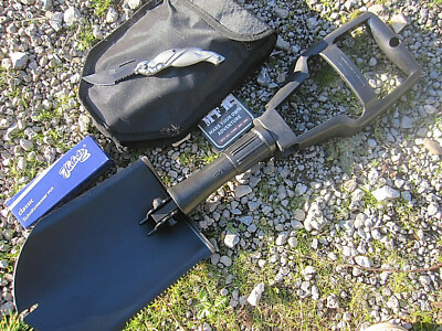 Klappspaten HACKE Spaten Schüppe + Herbertz Einhandmesser Taschenmesser Messer