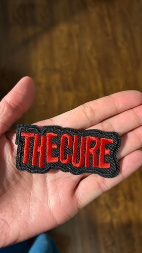 The Cure Patch Iron-On Rock n Roll Pop Music Band Metal Embroidered Sew-On - Picture 2 of 5