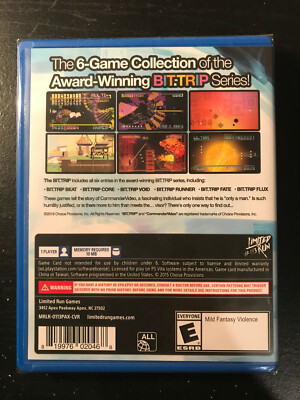 The bit.trip limited edition PS vita neuf sous blister rare
